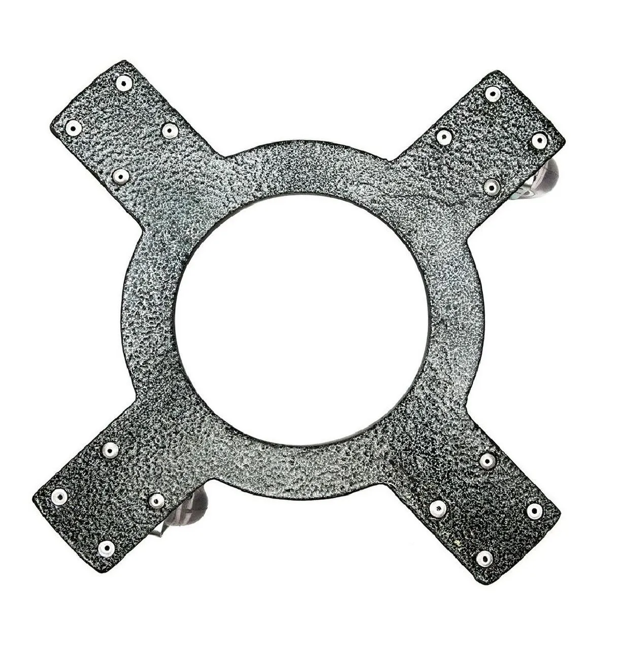 SUPORTE ALUMINIOXPRETO 4 RODAS 35 CM
