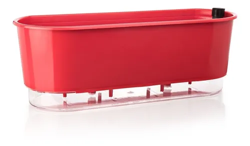 Jardineira Autoirrigavel Vermelho 40x15x10cm
