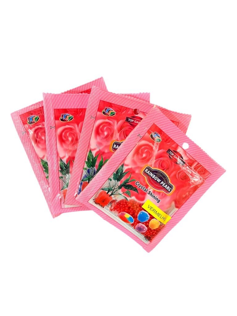 GEL BOLINHA RAINBOW PEARL TOP GARDEN CORES CORE:BRANCO